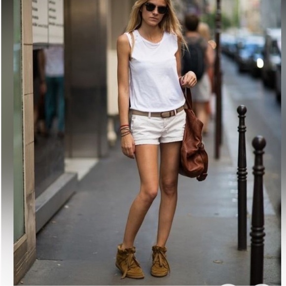 NIB Isabel Marant Bobby suede calfskin leather wedge sneakers 8 1/2 - Picture 1 of 13
